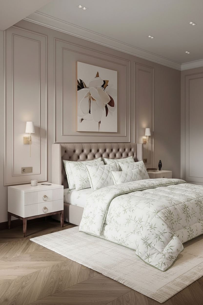Argen Home Merinos Yorgan Yatak Odası Sahnesi